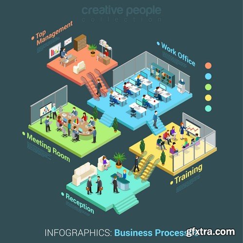 Isometric Design Elements - 100x EPS