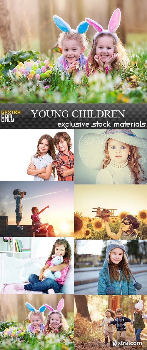 Young Children, 8 x UHQ JPEG