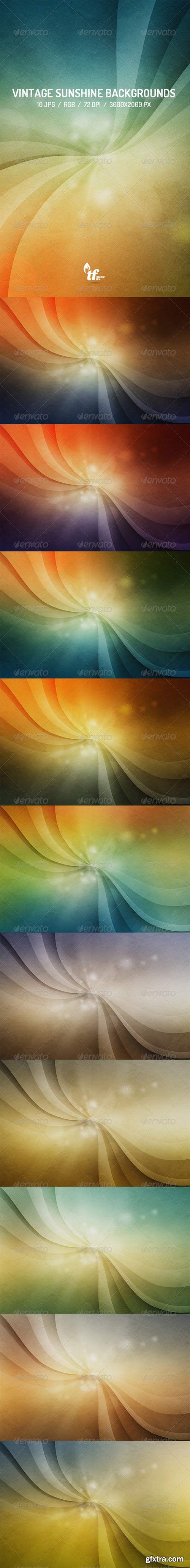 GraphicRiver - Vintage Sunshine Backgrounds 7549668