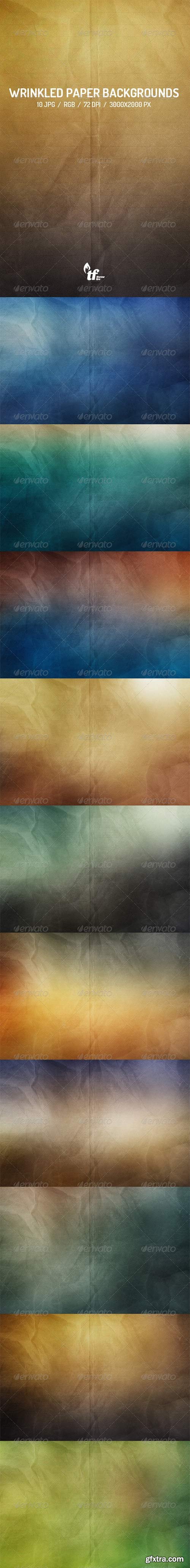 GraphicRiver - Wrinkled Paper Backgrounds 7570616