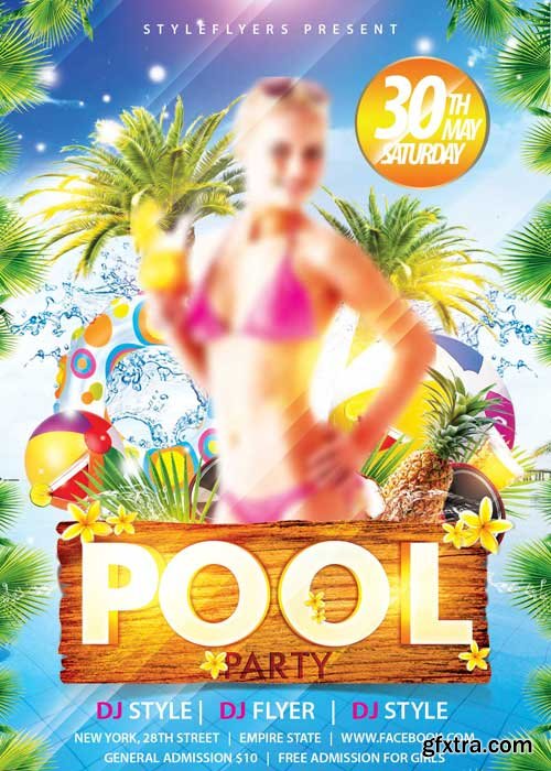 Pool Party V5 PSD Flyer Template