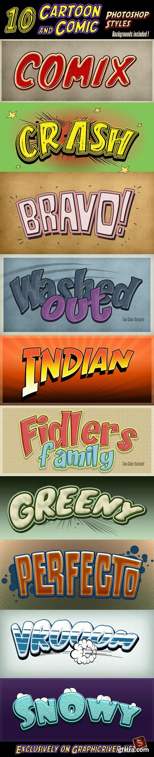 GraphicRiver - Cartoon and Comic Book Styles - Part 6 3948899