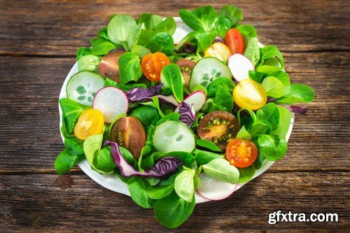 Vegetable salad 1-6xJPEGs