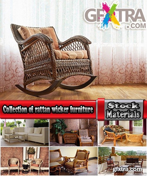 Collection of rattan wicker furniture chair sofa table bed 25 HQ Jpeg