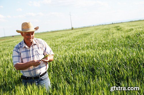 farmer in a field 7X JPEG