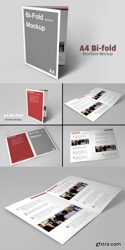 CM - A4 Bifold Brochure Mockup 652199