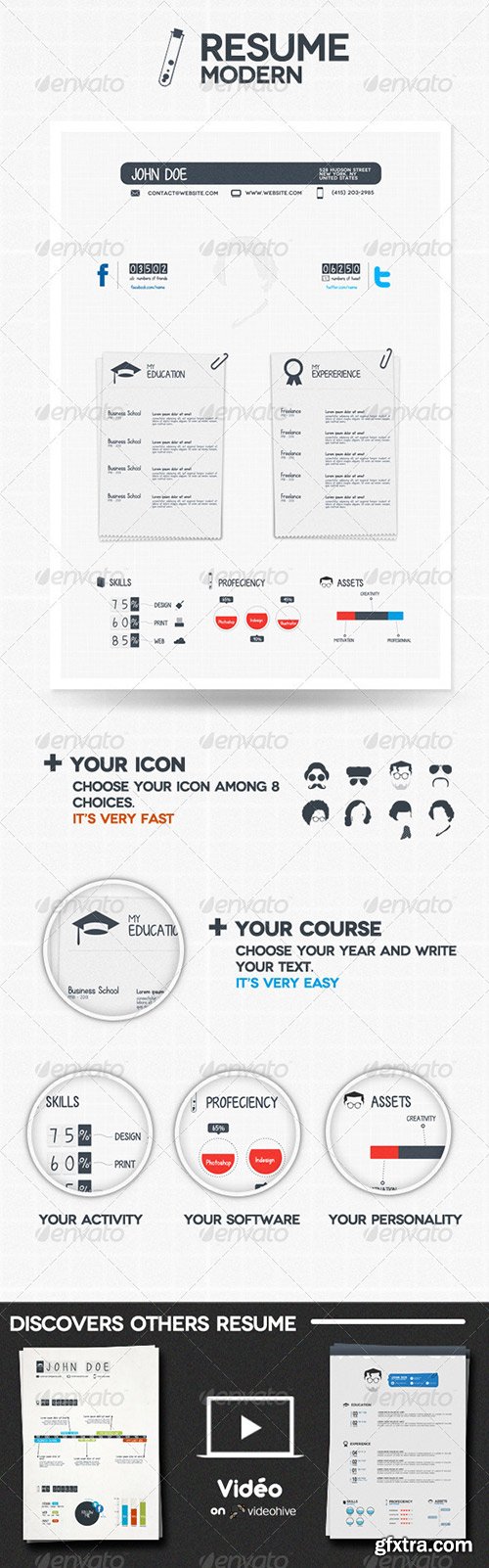 GraphicRiver - Modern Resume 650329