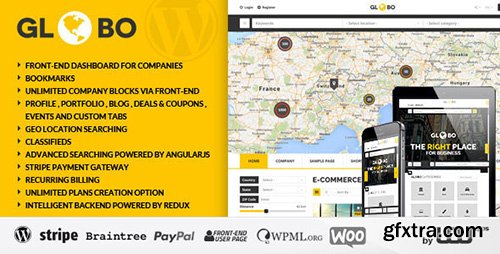 ThemeForest - Globo v1.1.5 - Directory Listings WordPress Theme - 10203171