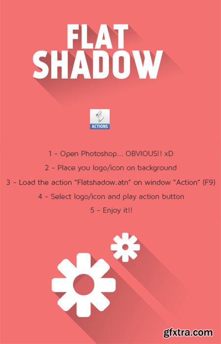 Mockup Flat Shadow - Photoshop Action