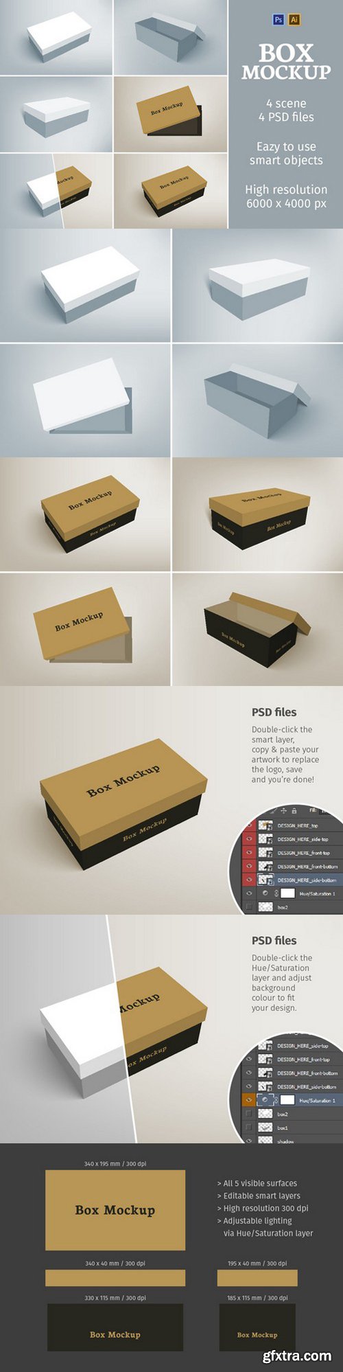 CM - Shoes Packaging Box Mockup 658570