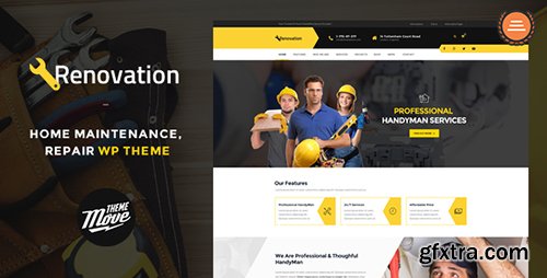 ThemeForest - Renovation v1.3.8 - Home Maintenance, Repair Service Theme - 11444549