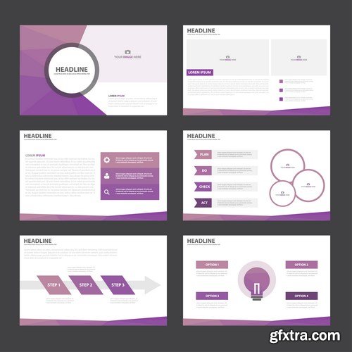 Polygon Infographic Presentation Template 2 - 25xEPS