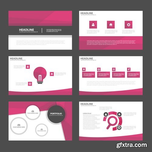 Polygon Infographic Presentation Template 2 - 25xEPS