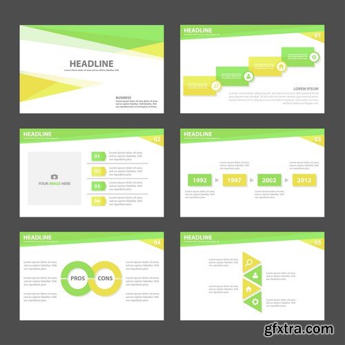 Polygon Infographic Presentation Template 2 - 25xEPS