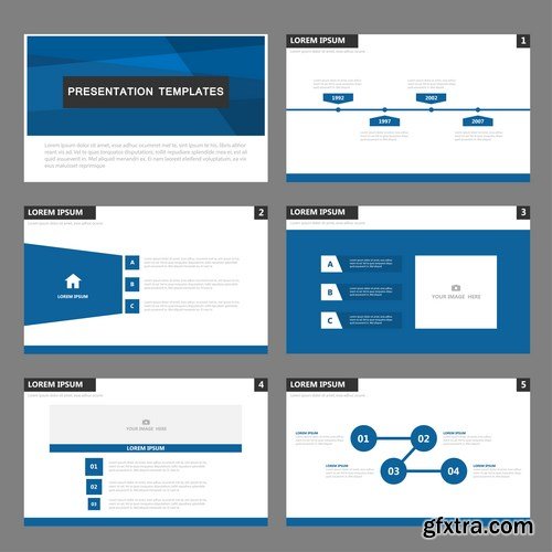 Polygon Infographic Presentation Template 2 - 25xEPS