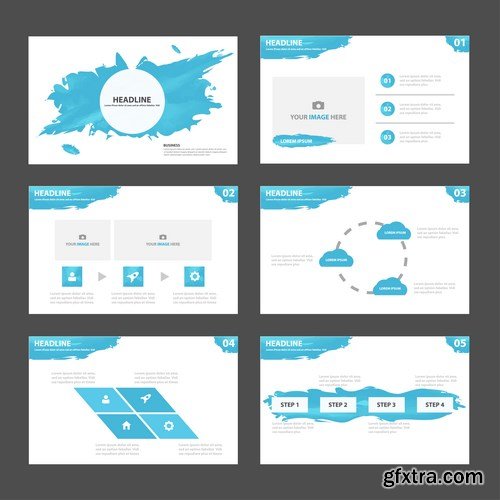 Polygon Infographic Presentation Template 2 - 25xEPS