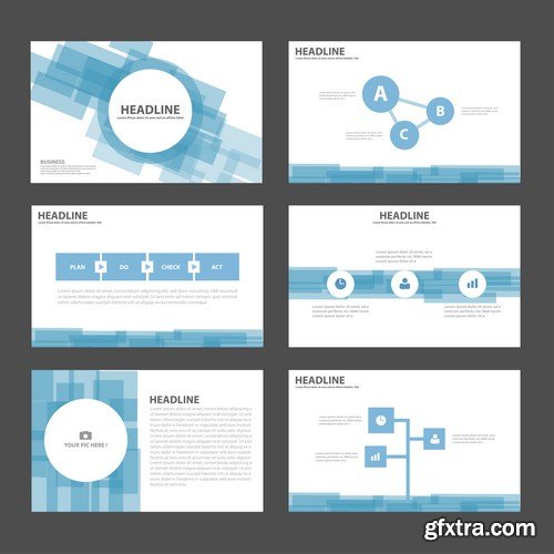 Polygon Infographic Presentation Template 2 - 25xEPS