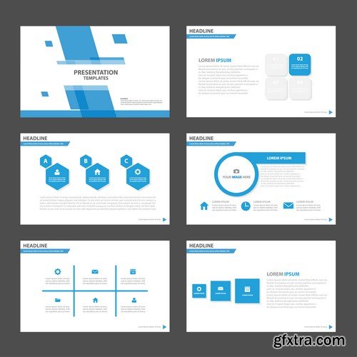 Polygon Infographic Presentation Template 2 - 25xEPS