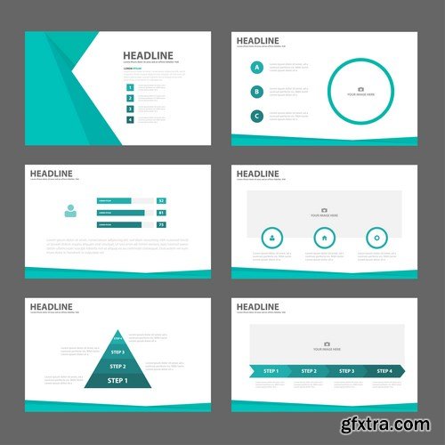 Polygon Infographic Presentation Template 2 - 25xEPS