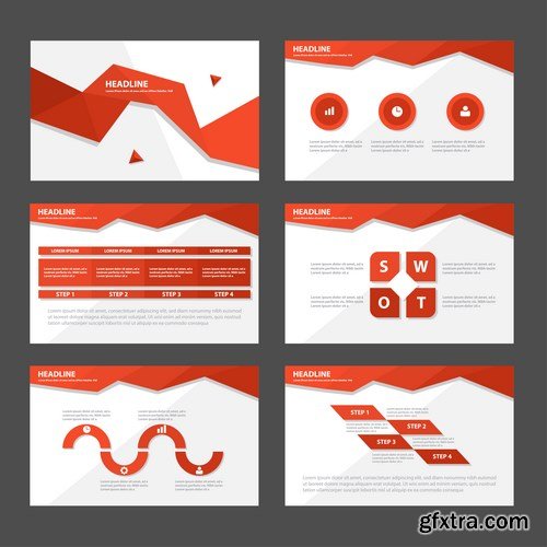 Polygon Infographic Presentation Template 2 - 25xEPS