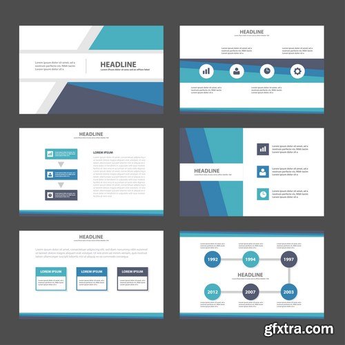 Polygon Infographic Presentation Template 2 - 25xEPS