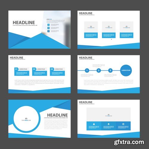 Polygon Infographic Presentation Template 2 - 25xEPS