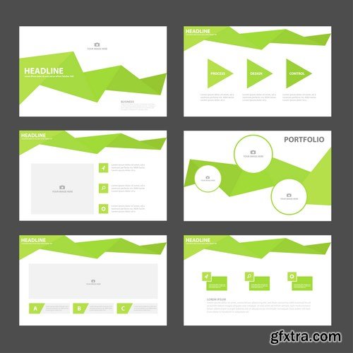 Polygon Infographic Presentation Template 2 - 25xEPS