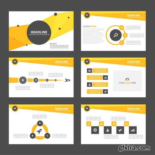 Polygon Infographic Presentation Template 2 - 25xEPS