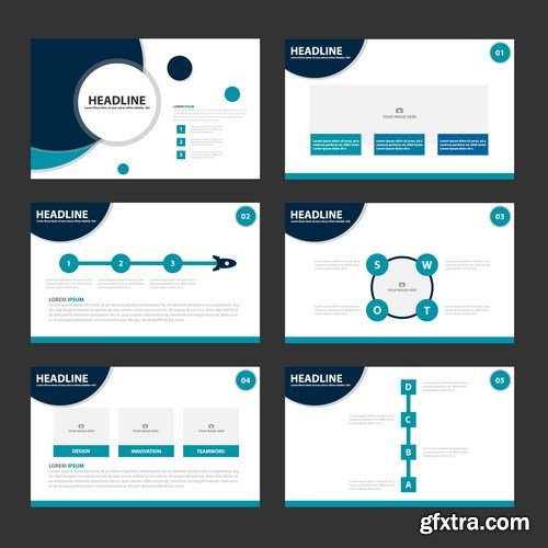 Polygon Infographic Presentation Template 2 - 25xEPS