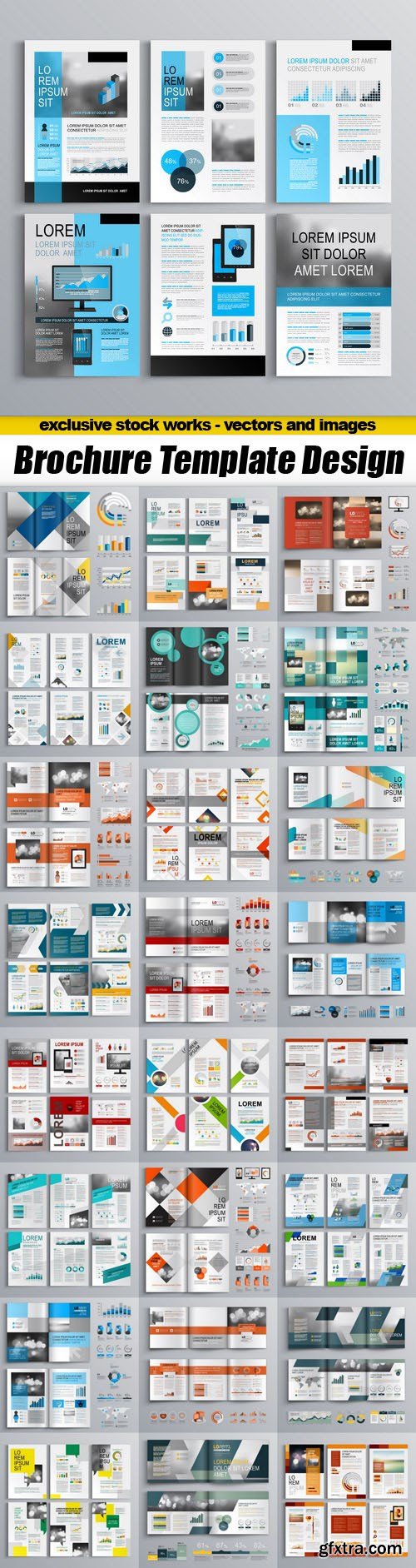 Brochure Template Design - 25xEPS