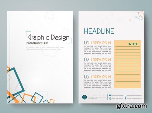 Modern Flyers, Brochure & Magazine Cover - 21xEPS