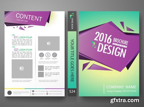 Modern Flyers, Brochure & Magazine Cover - 21xEPS