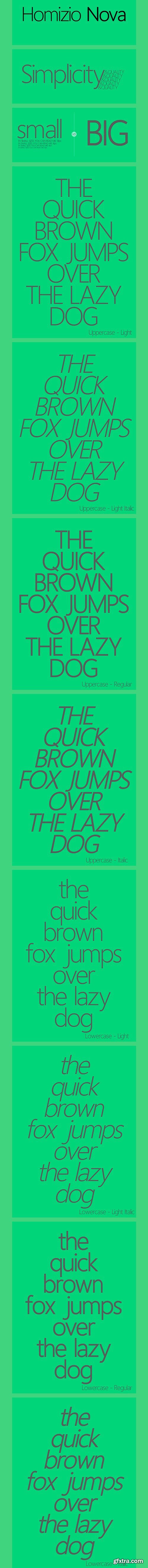 Homizio Nova Font Family