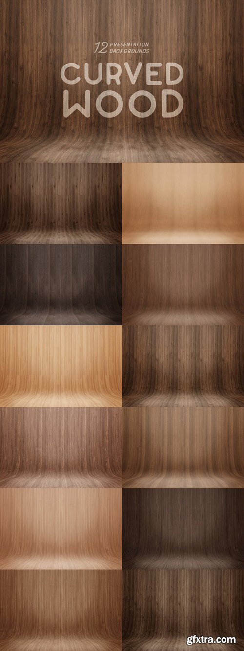 CM - Curved Wood Presentation Backgrounds 660976