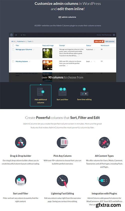 Admin Columns Pro v3.8.6.1 - WordPress Columns Manager