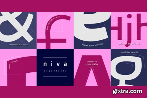 Creativemarket Niva Font | 10 Fonts 586581