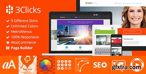 ThemeForest - 3Clicks v3.9.1 - Responsive Multi-Purpose WordPress Theme - 5092225