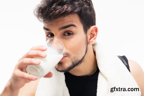 Collection of man people drinking milk 25 HQ Jpeg