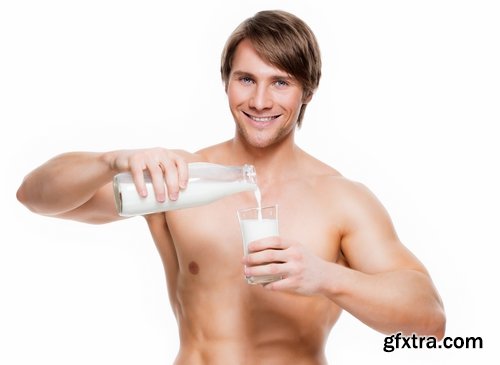 Collection of man people drinking milk 25 HQ Jpeg