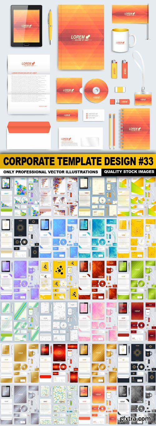 Corporate Template Design #33 - 25 Vector