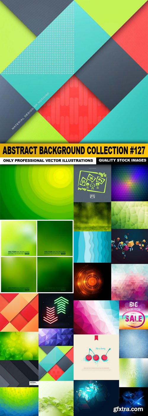 Abstract Background Collection #127 - 25 Vector