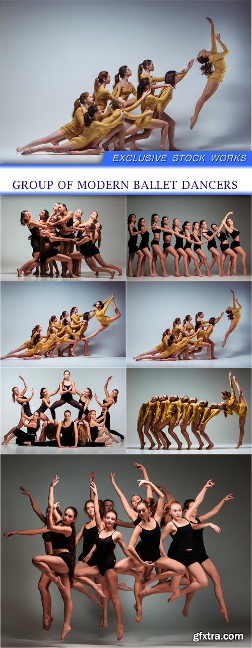 group of modern ballet dancers 7X JPEG