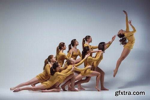 group of modern ballet dancers 7X JPEG