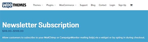 WooThemes - WooCommerce Newsletter Subscription v2.3.3