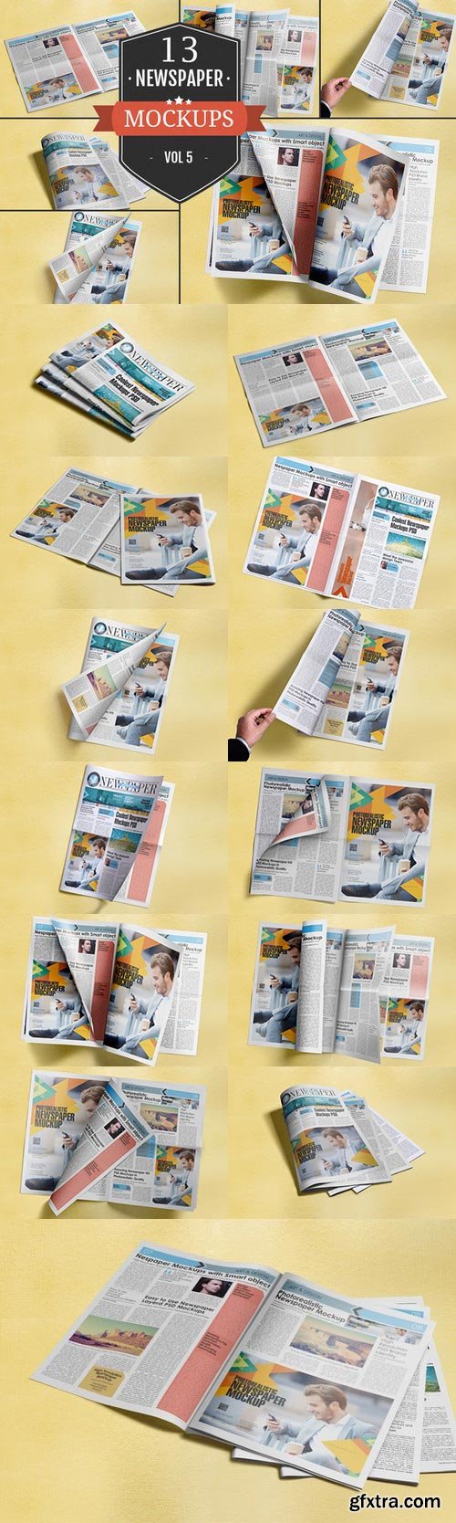 CM - Newspaper Advertising Mockups Vol. 5 369299