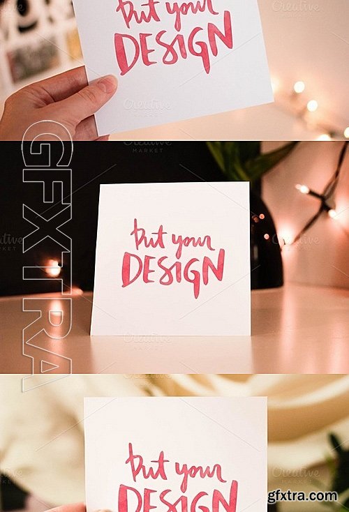 CM - 10 Square Invitation Mock Ups 632063