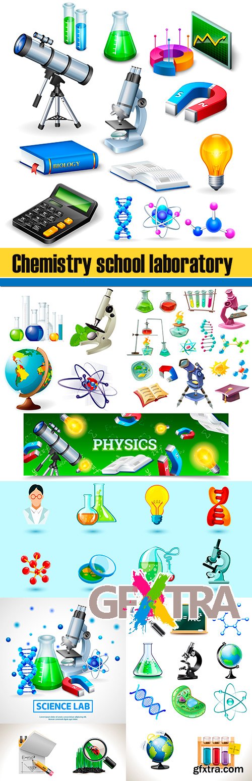 Chemistry school laboratory