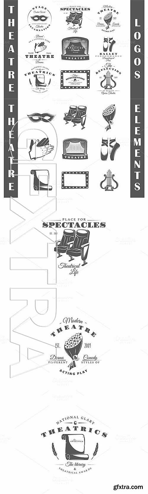 CM - 9 Theatre logos templates Vol2 638167