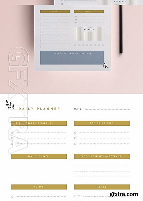 CM - Daily Planner Printable A4 Planner 637886