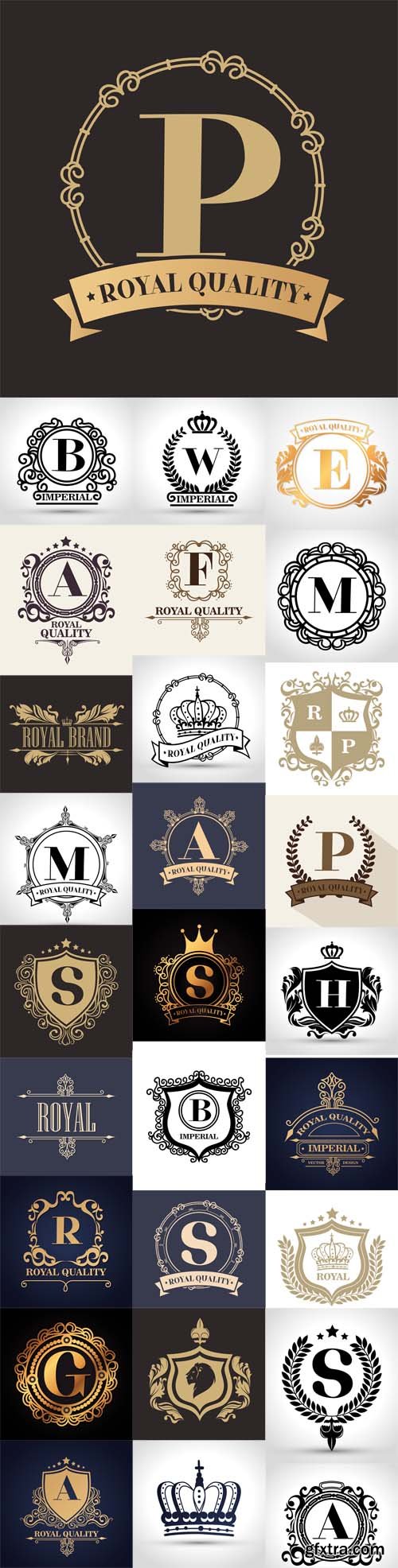 Vector Set - Emblem Royal Quality Design